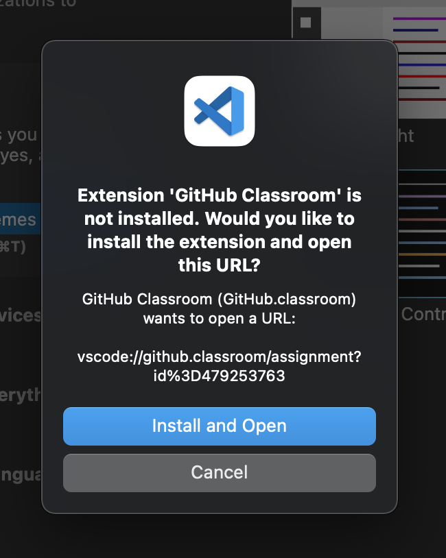 Install Github Classroom Extension